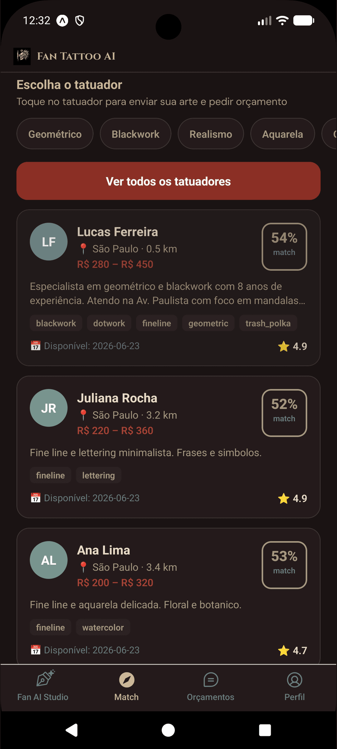 Match de tatuadores